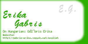 erika gabris business card